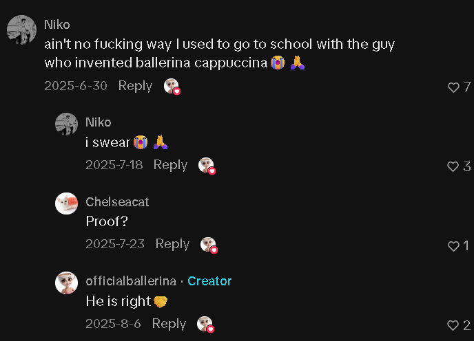 TikTok comment section going viral